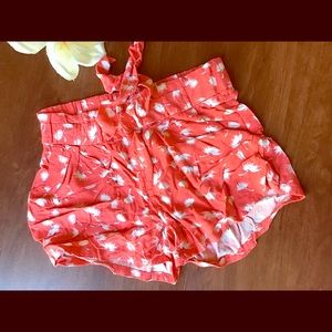 Girls old navy tie shorts